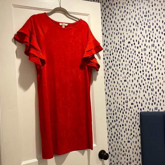 Aryeh Faux Suede Dress - Picture 2 of 5